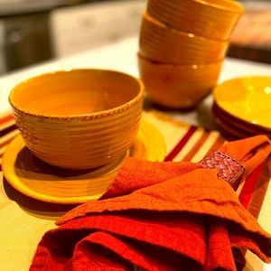 Ceramic Soup Bowl & Saucer combo